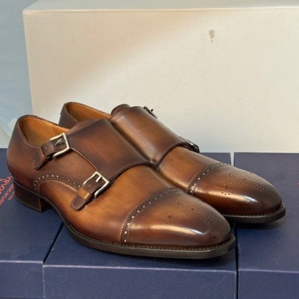 Andres Sendra Double Monkstrap Cap Toe Size 11